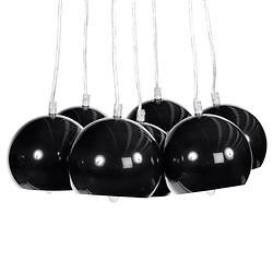 Foto van 24designs hanglamp seven - zwarte bollen