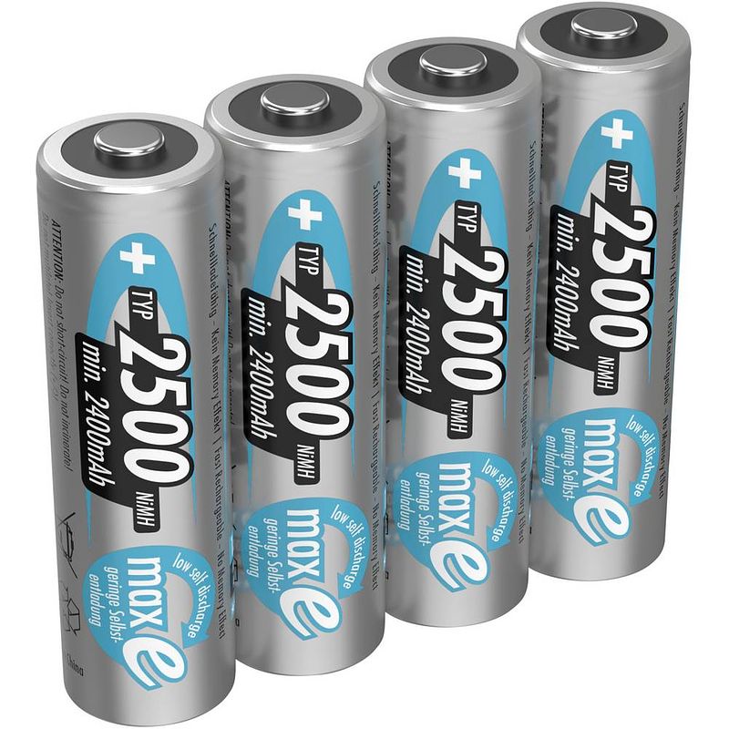 Foto van Ansmann maxe hr06 oplaadbare aa batterij (penlite) nimh 2500 mah 1.2 v 4 stuk(s)