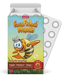 Foto van Easyvit easyfishoil propolis gummies - honingsmaak
