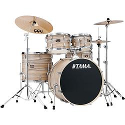 Foto van Tama ie52kh6w-nzw imperialstar natural zebrawood wrap 5d. drumstel