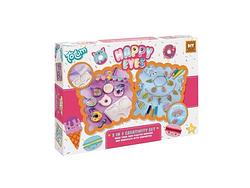 Foto van Happy eyes 2 in 1 set gips gieten krimpfolie totum