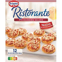 Foto van Dr. oetker ristorante pizza piccolissima salame 12 stuks bij jumbo