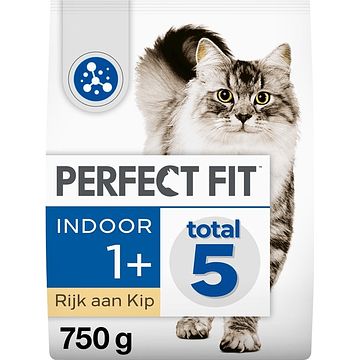 Foto van Perfect fit indoor adult 1+ brokjes kip kattenvoer 750g bij jumbo