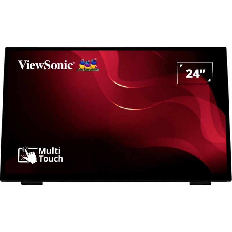 Foto van Viewsonic td2465 touchscreen monitor energielabel: d (a - g) 60.5 cm (23.8 inch) 1920 x 1080 pixel 16:9 7 ms hdmi, displayport, usb, audio-line-in,