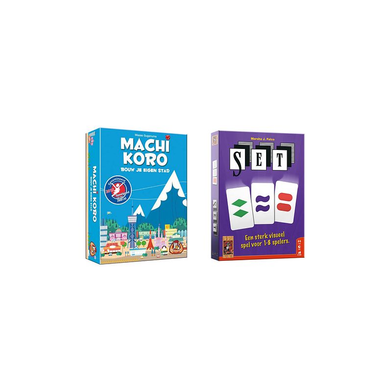 Foto van Spellenbundel - kaartspel - 2 stuks - machi koro basisspel & set!