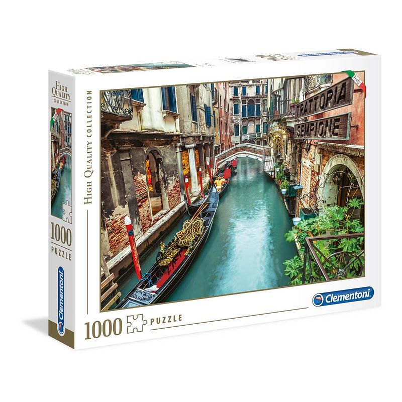 Foto van Clementoni legpuzzel hq - venice canal 1000 stukjes