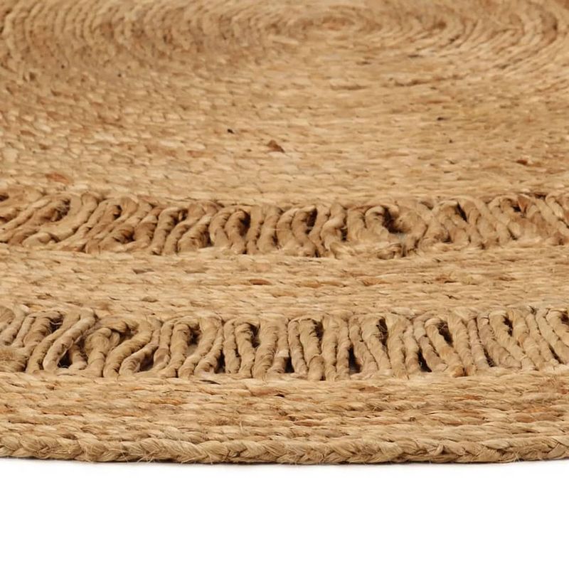 Foto van The living store tapijt rond 90 cm gevlochten jute - vloerkleed