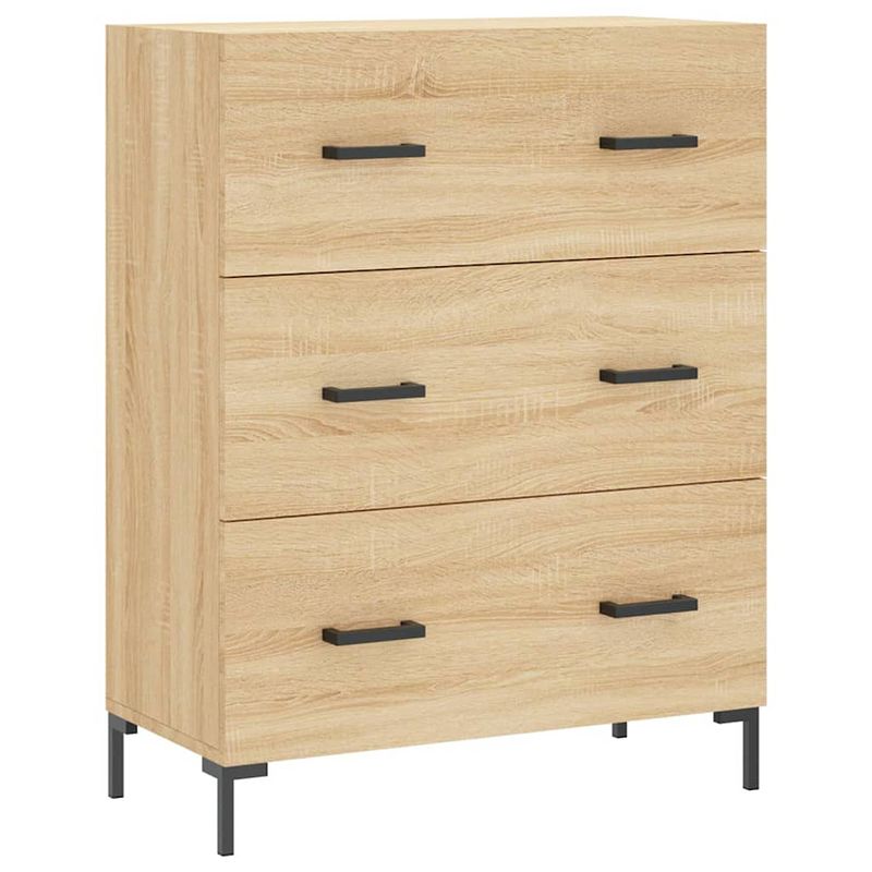 Foto van Vidaxl dressoir 69,5x34x90 cm bewerkt hout sonoma eikenkleurig