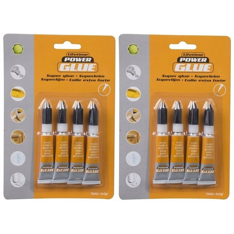 Foto van Hobby superlijm tube 3 gram 8 stuks