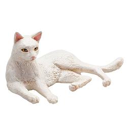 Foto van Mojo pets speelgoed kat liggend wit - 387368