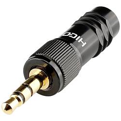 Foto van Hicon hi-j35s-screw-m jackplug 3.5 mm stekker, recht aantal polen: 3 stereo zwart 1 stuk(s)