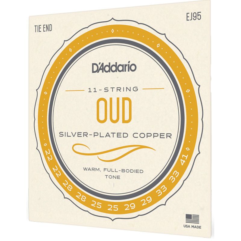 Foto van D'saddario ej95 normal tension oud 11-string set snaren voor oud