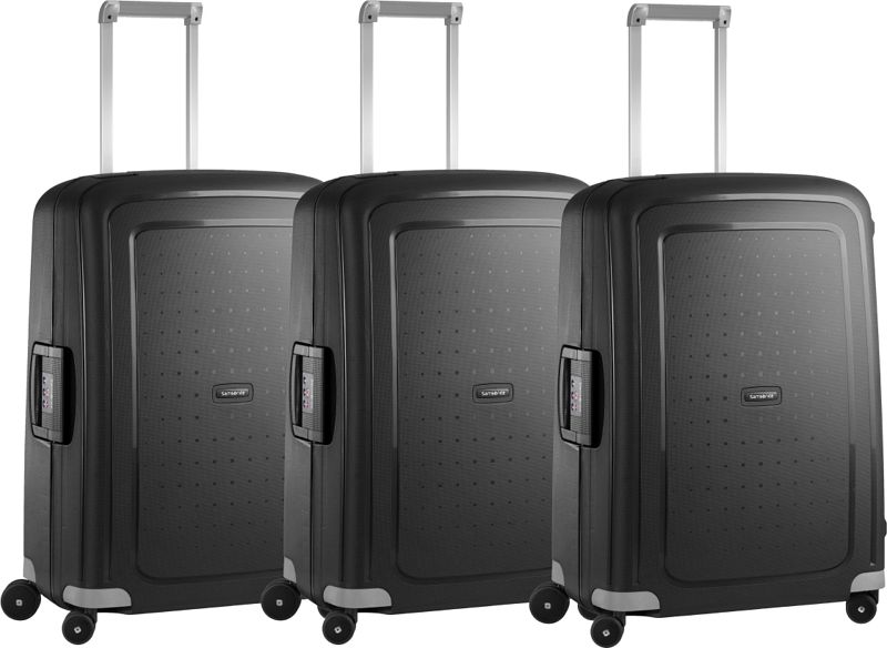 Foto van Samsonite s'cure spinner 69cm black triple kofferset