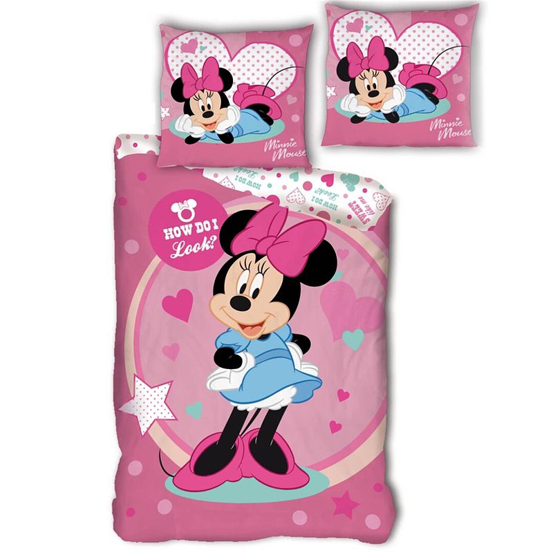 Foto van Disney minnie mouse dekbedovertrek how do i look - eenpersoons - 140 x 200 cm - polyester