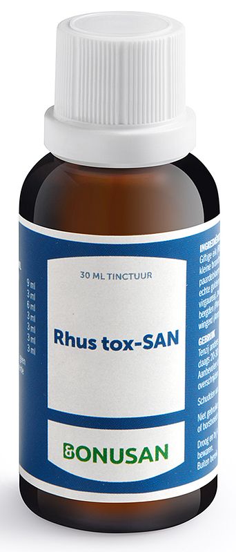 Foto van Bonusan rhus tox-san tinctuur