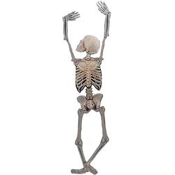 Foto van Horror/halloween skelet - klimmend - 150 cm - kunststof - hangdecoratie - halloween poppen
