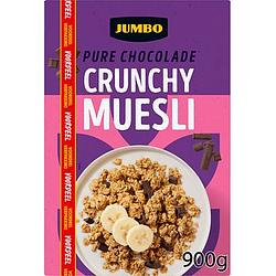 Foto van Jumbo muesli pure chocolade voordeelverpakking 900g