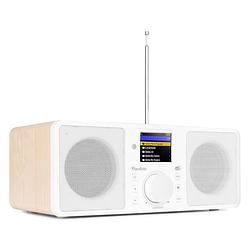 Foto van Dab radio met bluetooth en internetradio - audizio rome - wekkerradio - wifi - aux - 2 speakers - wit