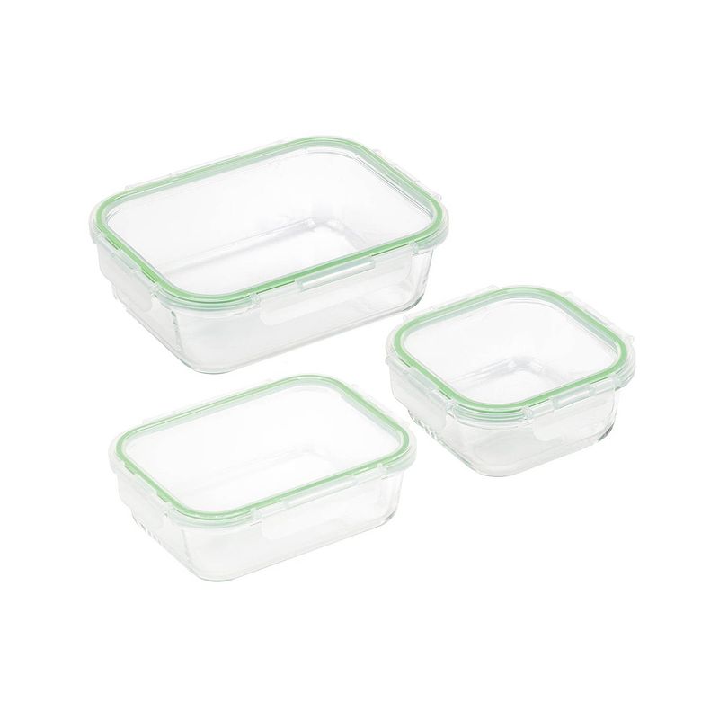 Foto van Rosmarino bake&go vershoudbakjes met deksel set 3 stuks