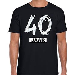 Foto van 40 jaar verjaardag cadeau t-shirt zwart voor heren xl - feestshirts