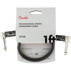 Foto van Fender professional series black patchkabel, 30 cm