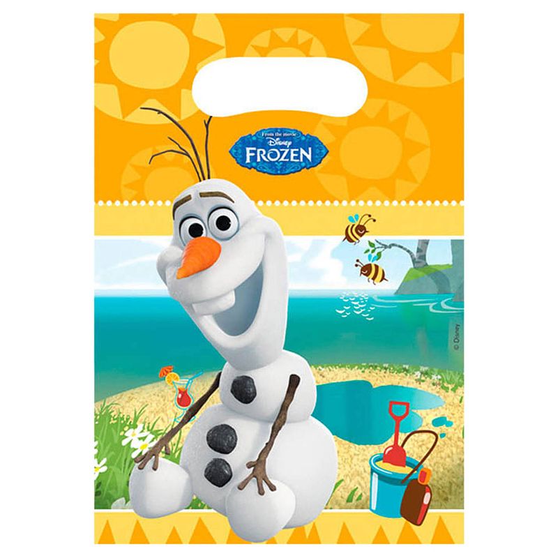 Foto van Disney frozen olaf uitdeelzakjes - 6 stuks