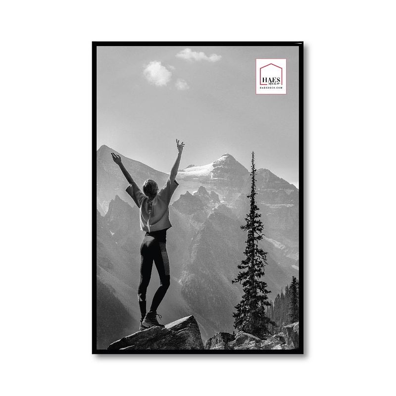 Foto van Haes deco - kunststof fotolijst 40x60 zwart easy frame - ef9b