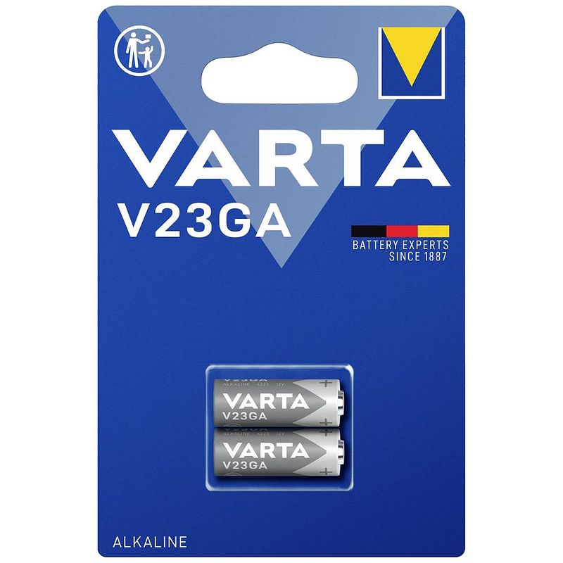 Foto van Varta alkaline special v23ga bli 2 speciale batterij 23a alkaline 12 v 50 mah 2 stuk(s)