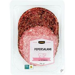 Foto van 2 verpakkingen a 100175 gram | jumbo pepersalami 125g aanbieding bij jumbo