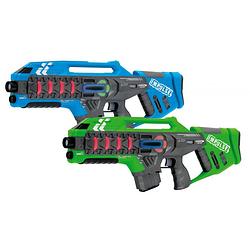 Foto van Jamara lasergeweerset impulse rifle jongens 52 cm blauw/groen