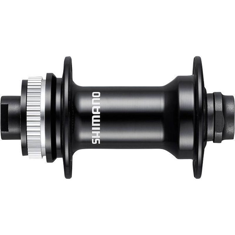 Foto van Shimano voornaaf hb-rs470 28 gaats center lock 12 mm steekas zwart