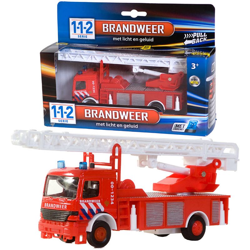 Foto van 112 brandweerwagen met licht en geluid - 1:43