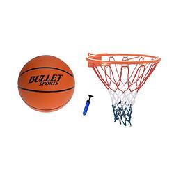 Foto van Shall 3-delige basketbal set met basketbalring, basketbal en balpomp