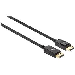 Foto van Manhattan displayport aansluitkabel displayport stekker, displayport stekker 3.00 m zwart 353625 displayport-kabel