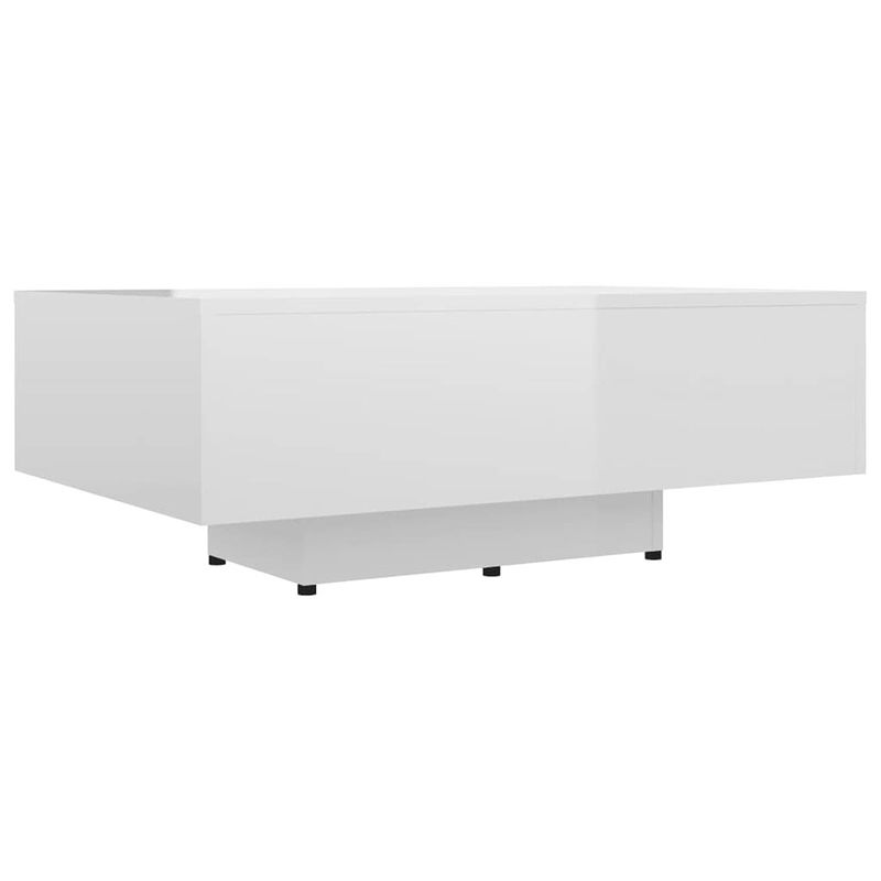 Foto van Vidaxl salontafel 85x55x31 cm spaanplaat hoogglans wit