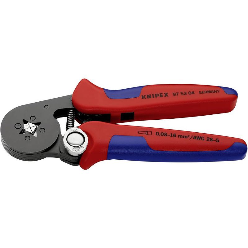 Foto van Knipex 97 53 04 krimptang adereindhulzen 0.08 tot 16 mm²