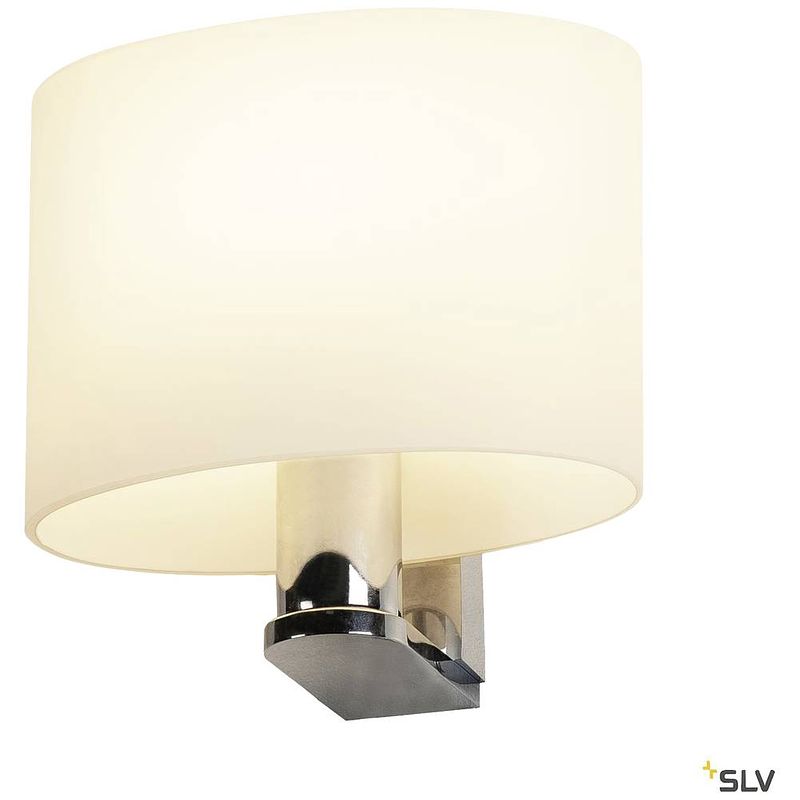 Foto van Slv kenkua 1002856 led-wandlamp e27 40 w chroom