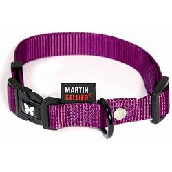 Foto van Martin sellier halsband 30-45 x 1,6 cm nylon paars