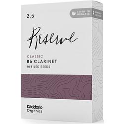 Foto van D'saddario woodwinds organic reserve classic bb clarinet reeds 2.5 (10 stuks)