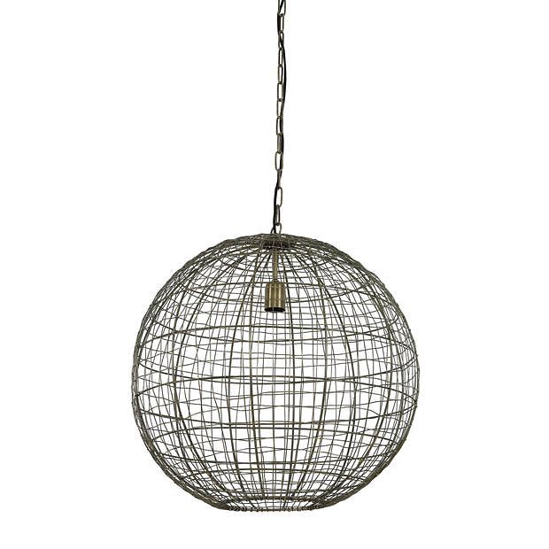 Foto van Light & living - hanglamp mirana - 55x55x55 - brons