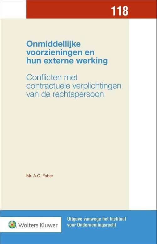 Foto van Onmiddellijke voorzieningen en hun externe werking - a.c. faber - hardcover (9789013158847)