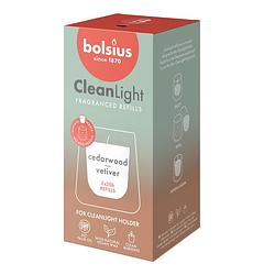 Foto van Bolsius clean light fragranced refills cedarwood & vertiver