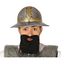 Foto van Fiestas guirca helm soldaat middeleeuwen zilver one-size