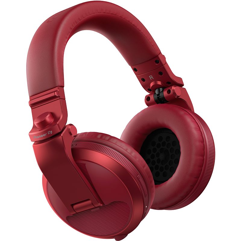 Foto van Pioneer dj hdj-x5bt-r over ear dj hoofdtelefoon met bluetooth rood