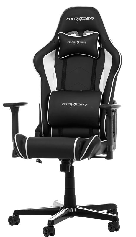 Foto van Dxracer prince p08-n gaming chair - zwart/wit