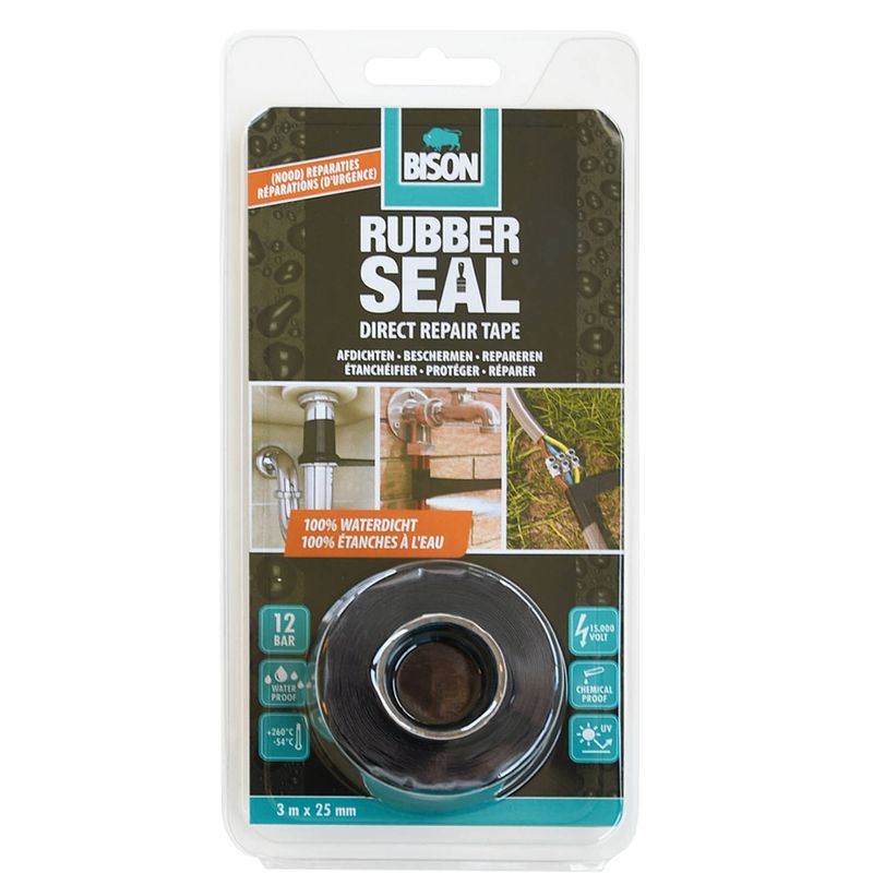 Foto van Bison - rubber seal direct repair tape