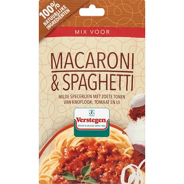 Foto van Verstegen mix voor macaroni & spaghetti 35g bij jumbo