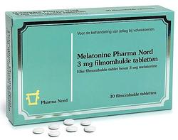 Foto van Pharma nord melatonine 3mg tabletten