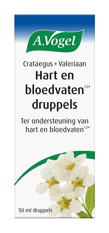 Foto van A.vogel crataegus + valeriaan hart en bloedvaten druppels