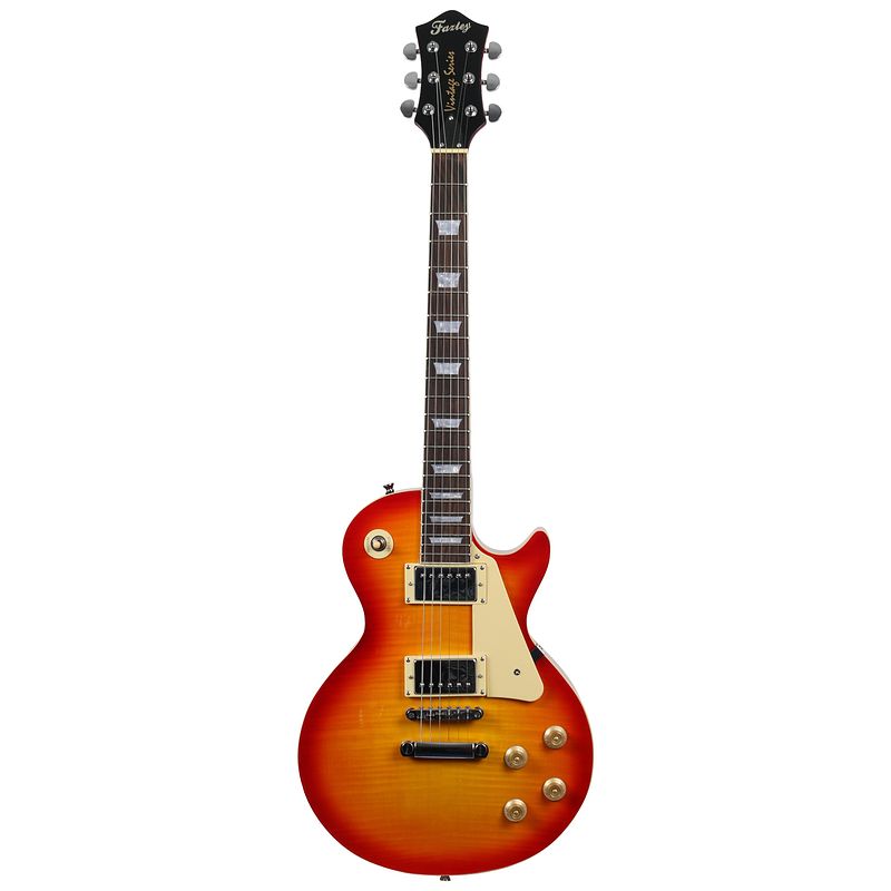 Foto van Fazley flp318cb cherry burst elektrische gitaar